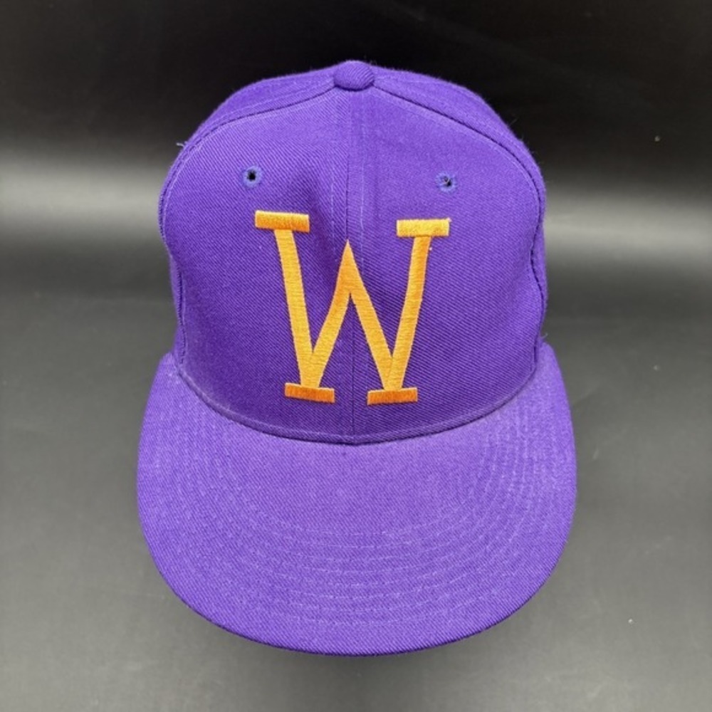 Washington Huskies New Era Pro Model Fitted Hat Size 7‎ Purple Gold Vintage - Picture 3 of 11